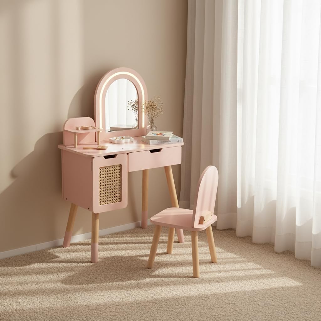Mirror Front Kids Vanity Stations