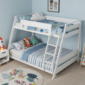 White Convertible Twin Full Bunk Bed