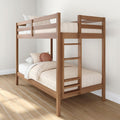 Pecan Twin Over Twin Wood Bunk Bed