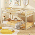 Low Twin Over Twin Wood Bunk Bed